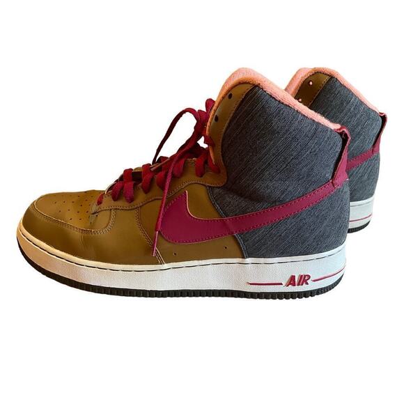 Nike Air Force 1 High '07 Ale Brown Men's Sneakers 2013 Size 13 (10315121-201) - Picture 3 of 6